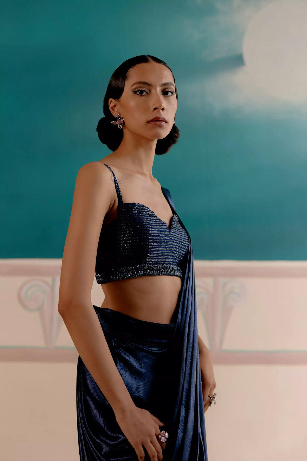 Electric Blue Blouse