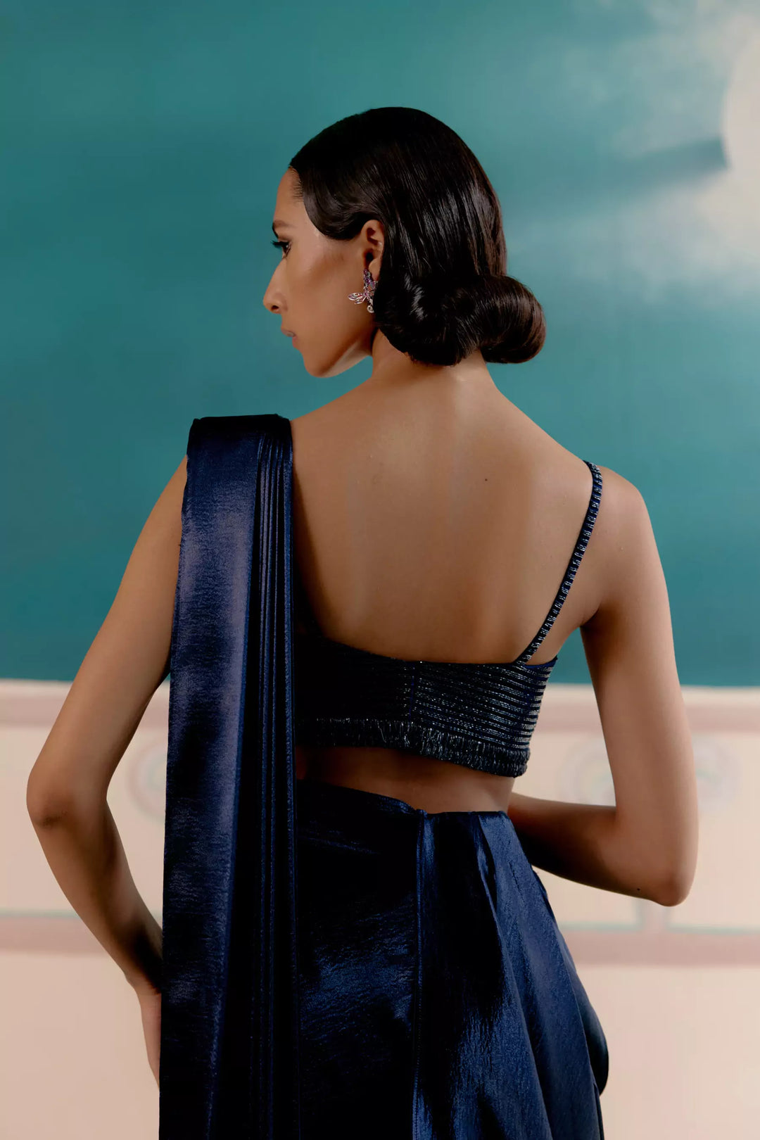 Electric Blue Blouse