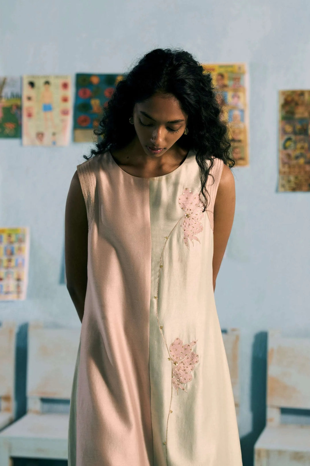 Pastel Colour-Block Amani Dress_1