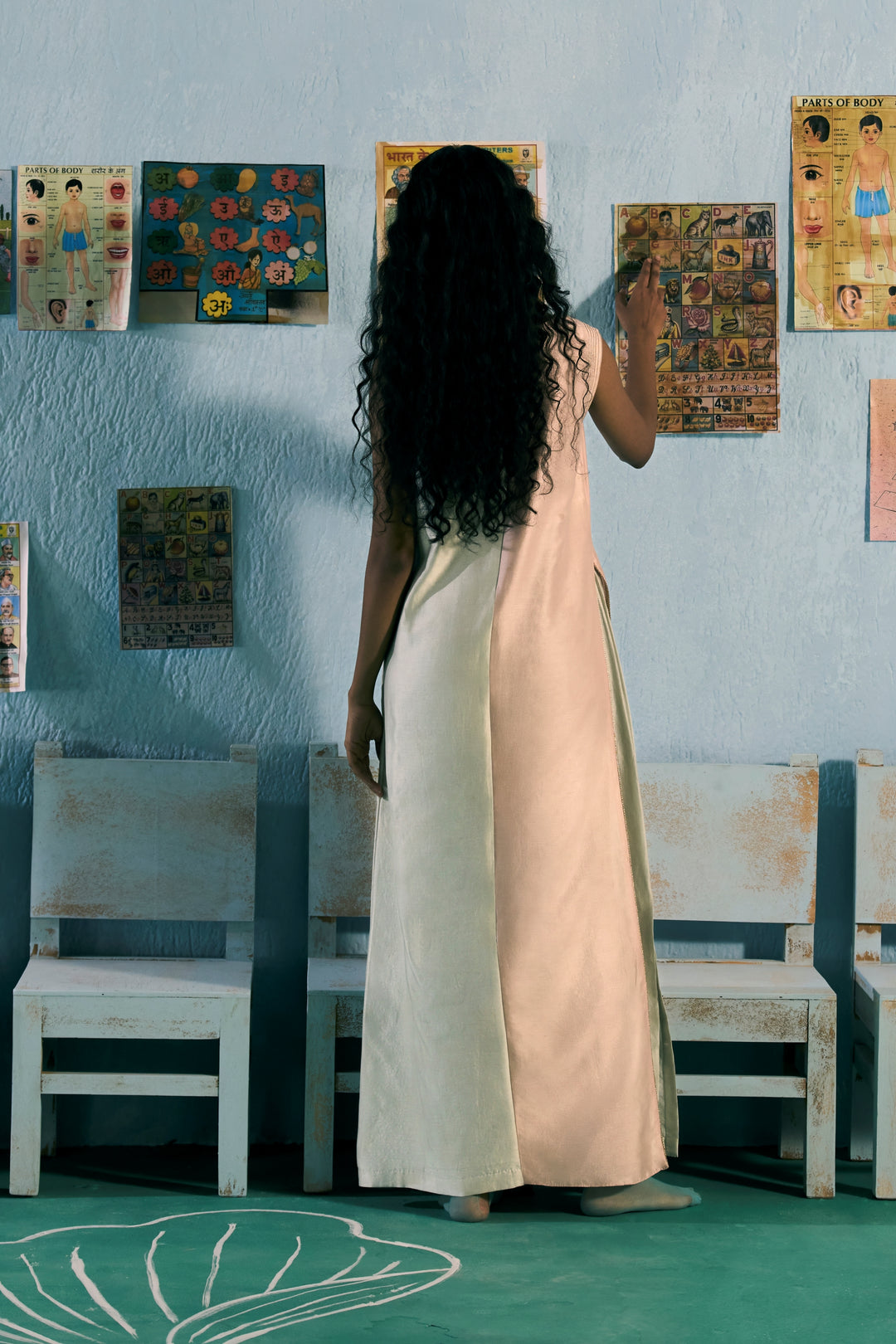 Pastel Colour-Block Amani Dress