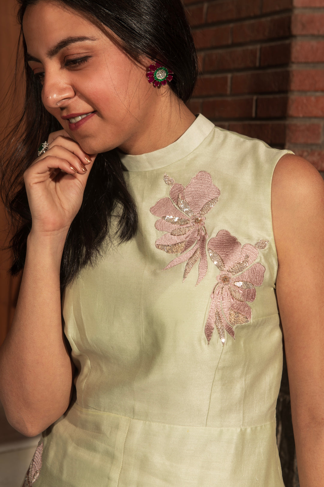 Baby Pink & Soft Green Elysia Co-ord Set