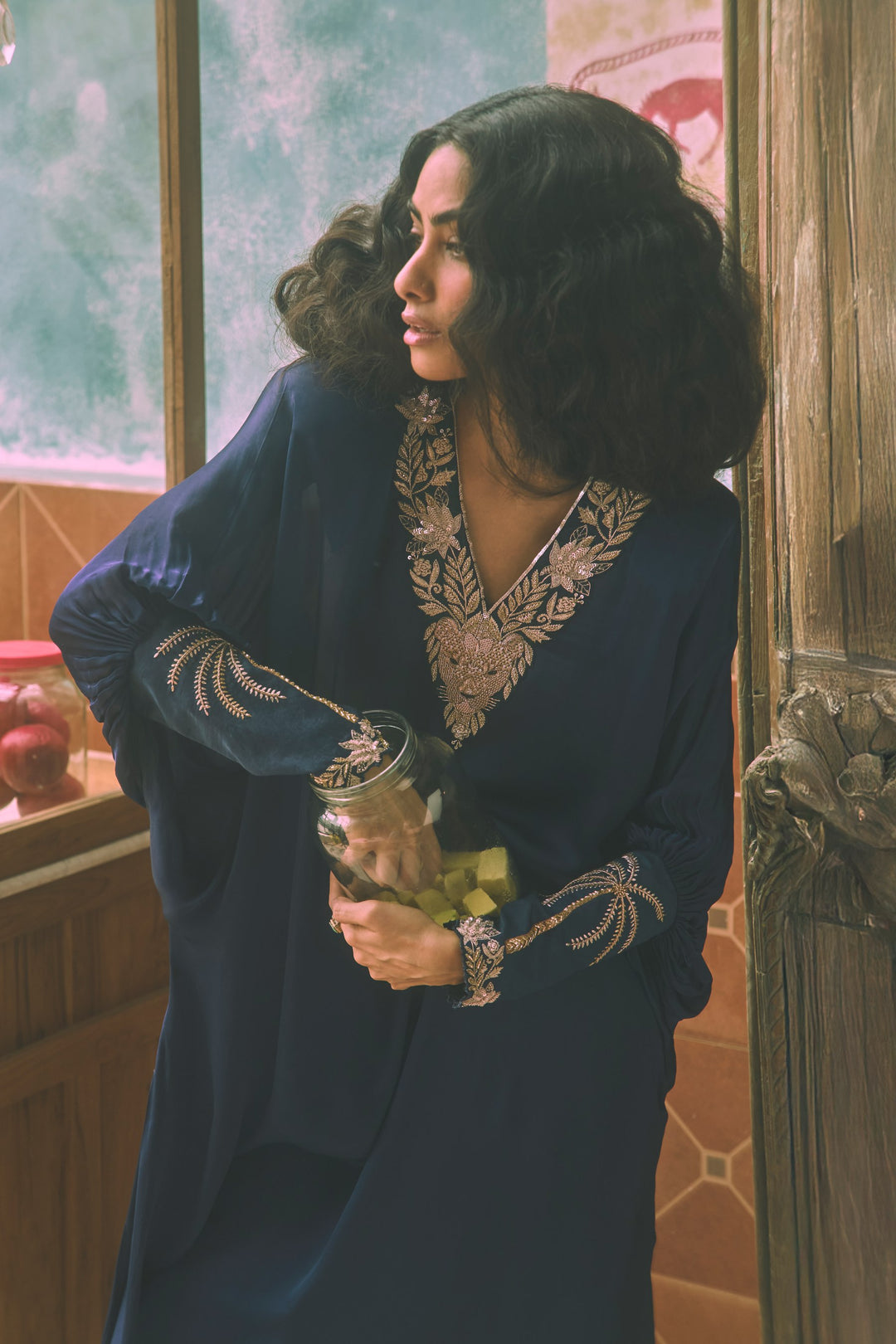Satin Lionheart Kaftan