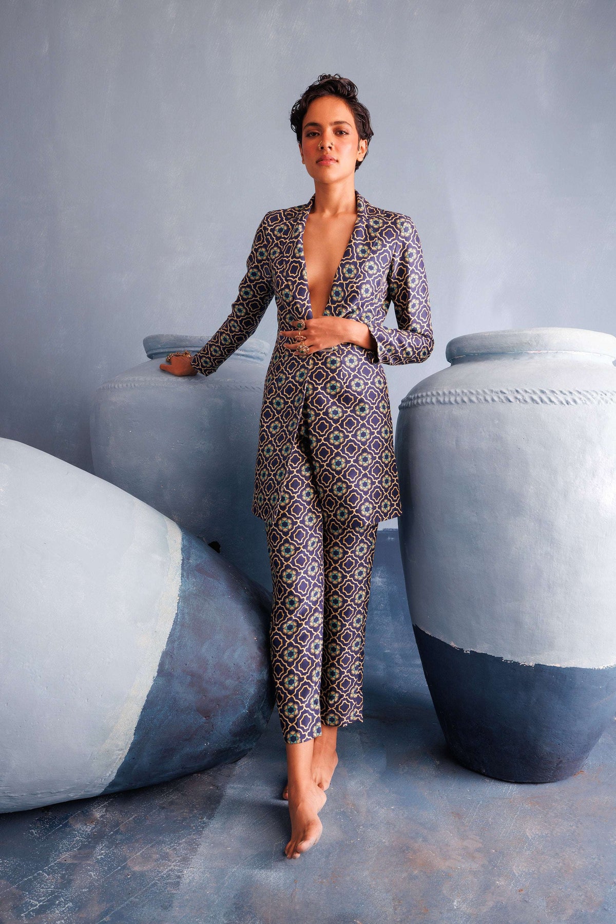 Sapphire Blue Pant Suit