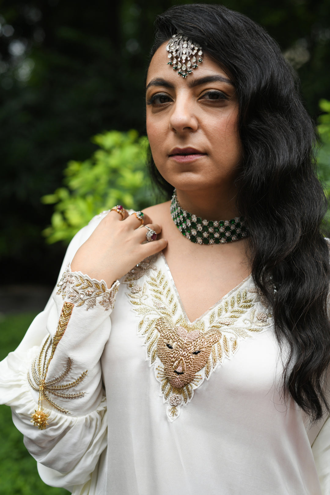 Satin Lionheart Kaftan- in Wine