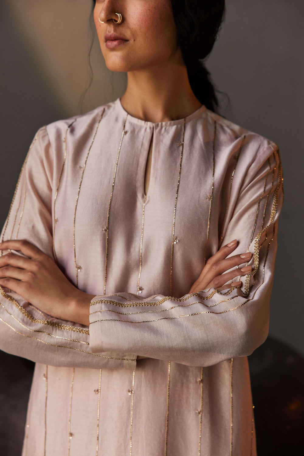 PINK ROSE KURTA SET