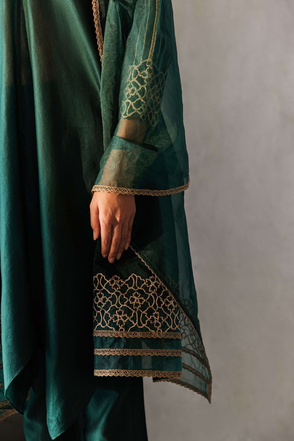 FOREST GREEN GOTTA DUPATTA