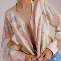 Baby Pink Bee Bomber Jacket_1