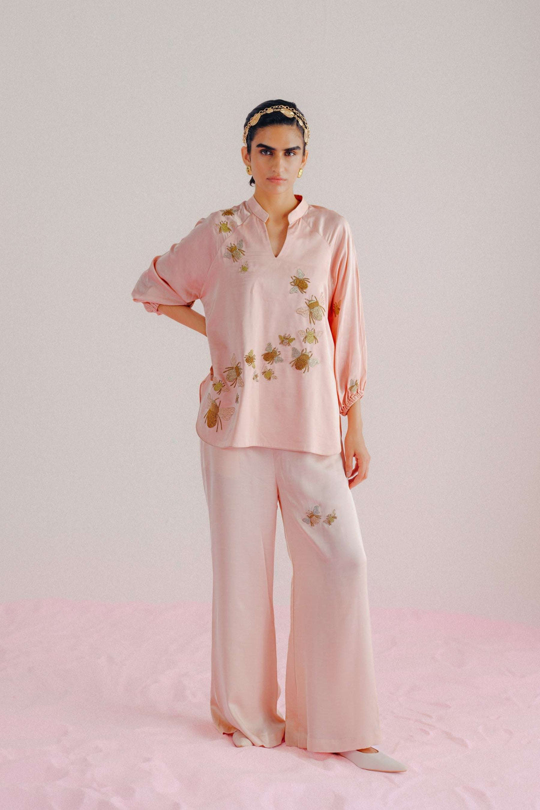 Baby Pink- Bumble Bee Co-ord Set