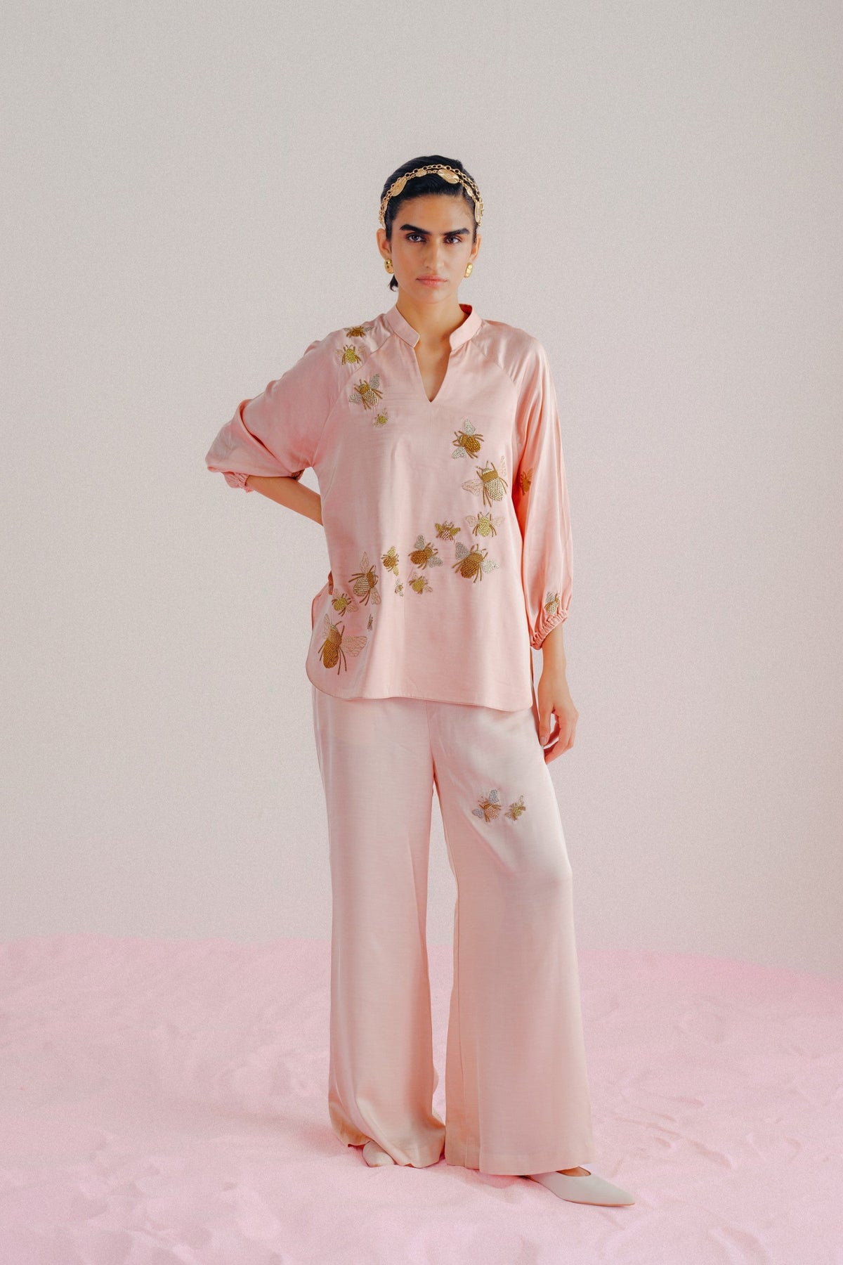 Baby Pink- Bumble Bee Co-ord Set