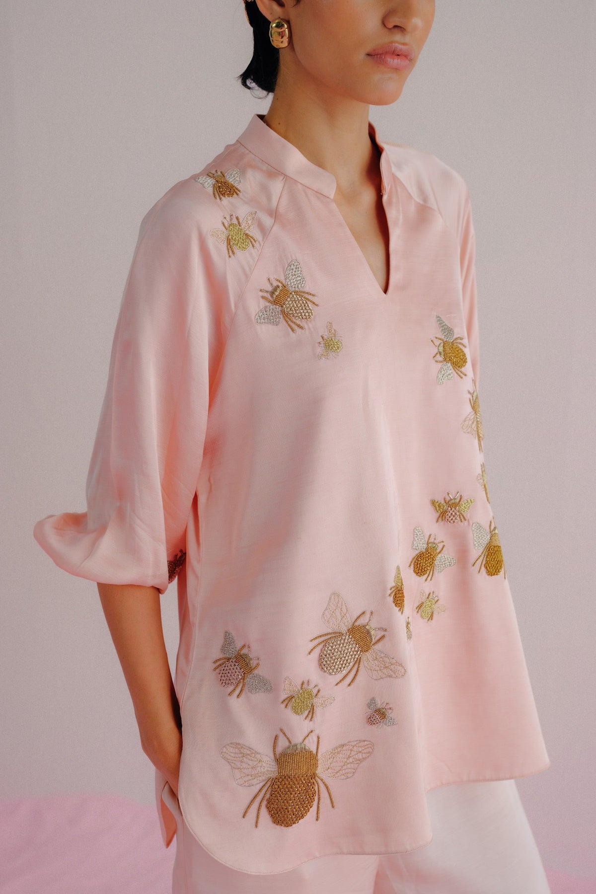 Baby Pink- Bumble Bee Co-ord Set