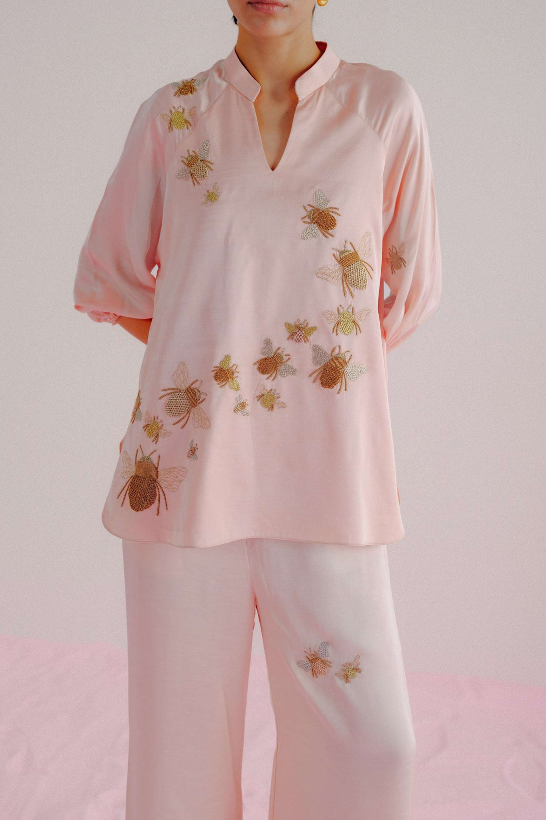 Baby Pink- Bumble Bee Co-ord Set