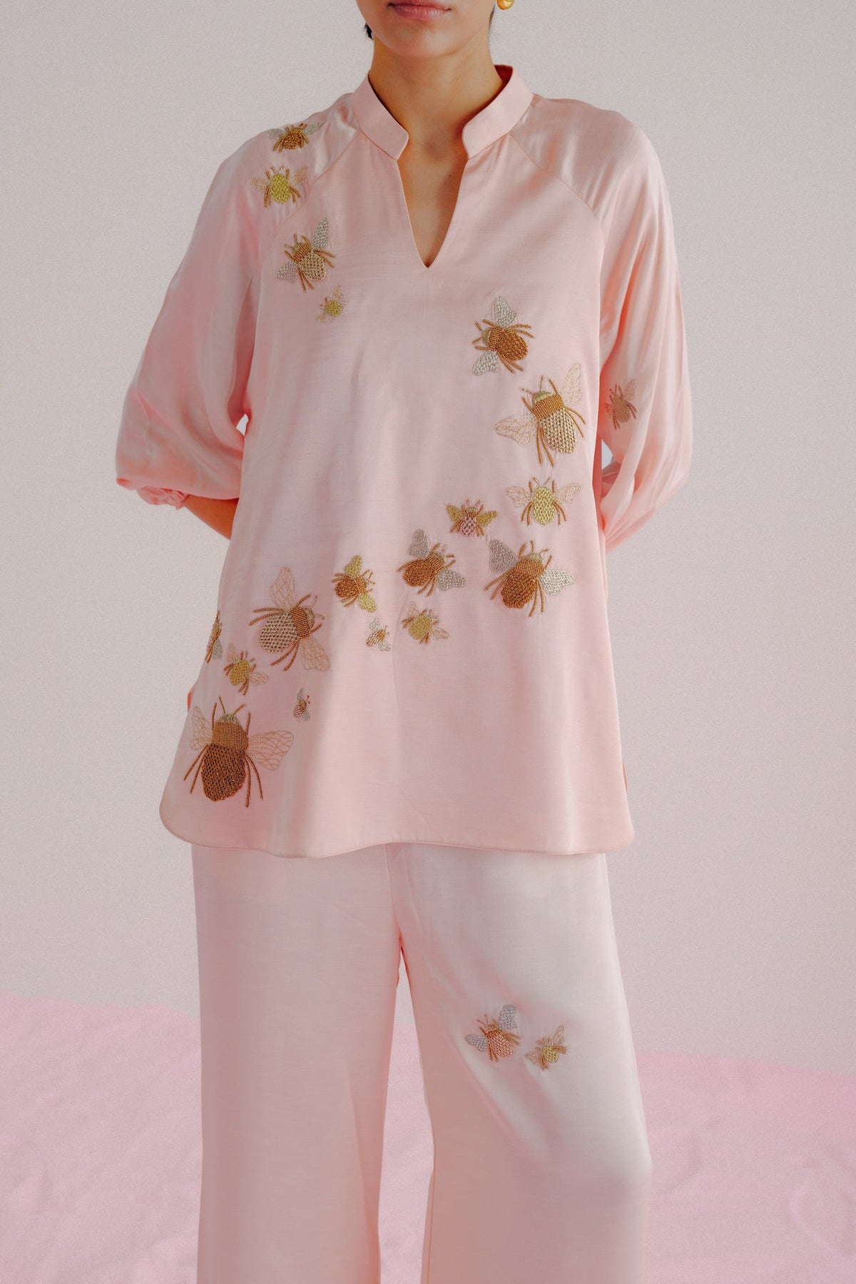 Baby Pink- Bumble Bee Co-ord Set