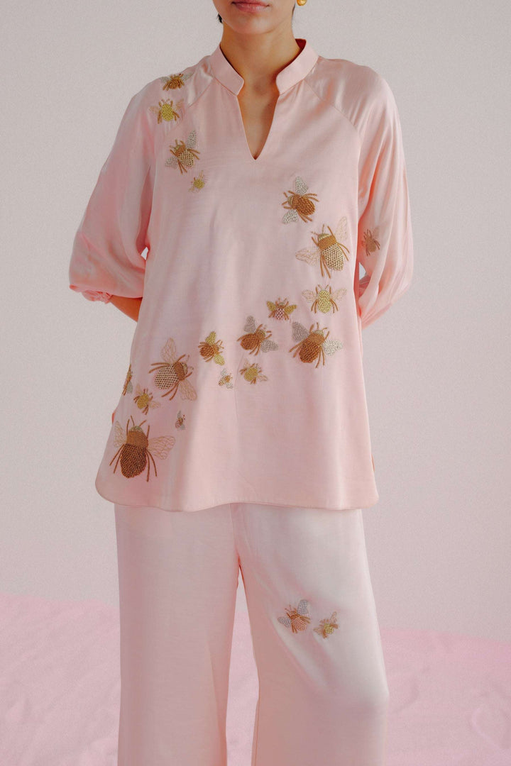 Baby Pink- Bumble Bee Co-ord Set