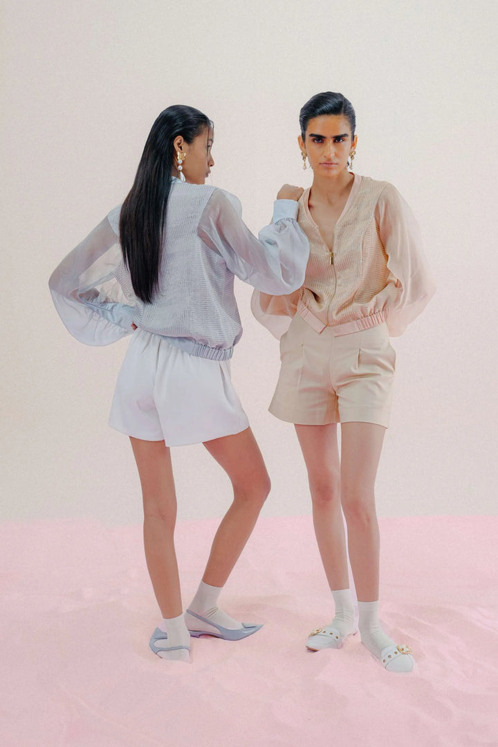 Baby Pink Airform Bomber Jacket_5