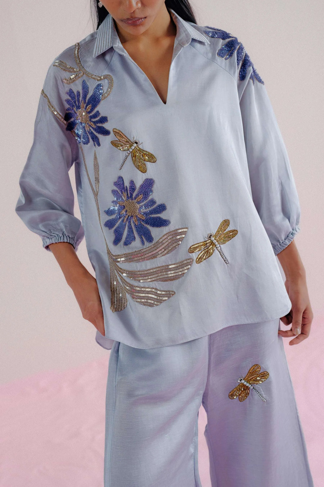 Baby Blue- Dragonfly Co-ord Set_5