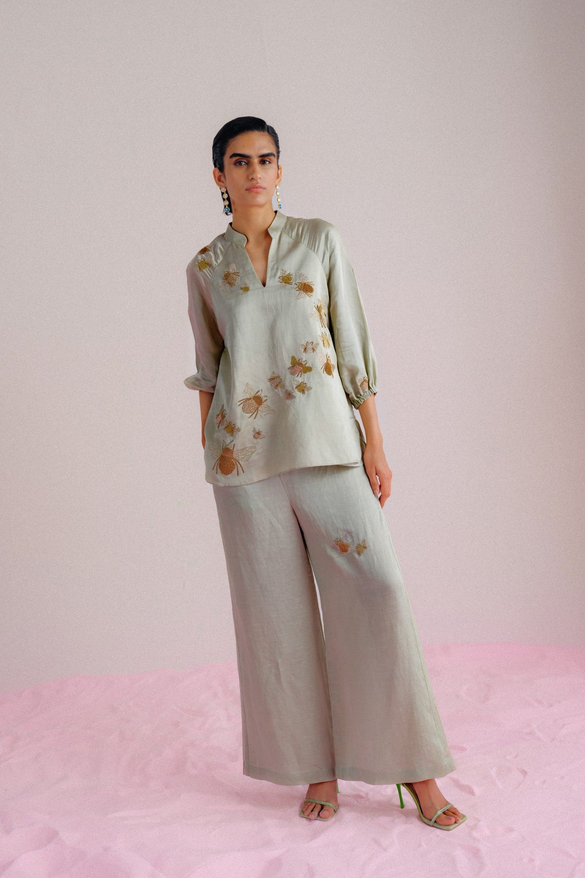 Sage Green- Bumble Bee Co-ord Set
