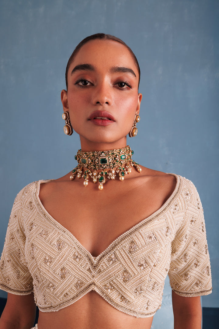 Ivory Pearl Blouse