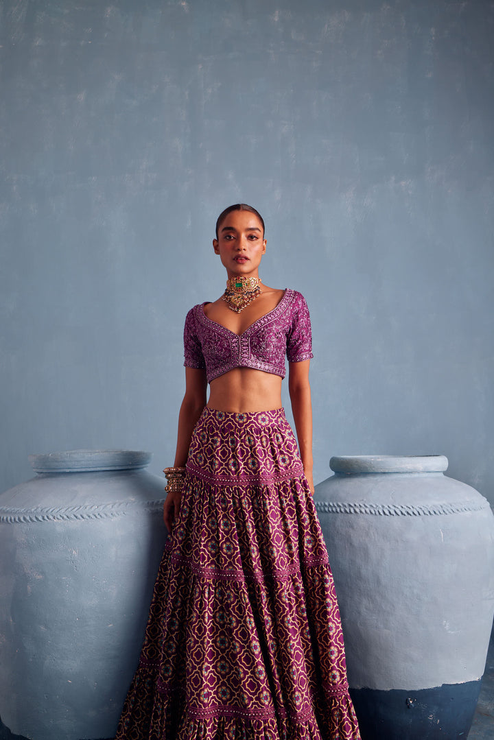 Royal Purple Lehenga Set