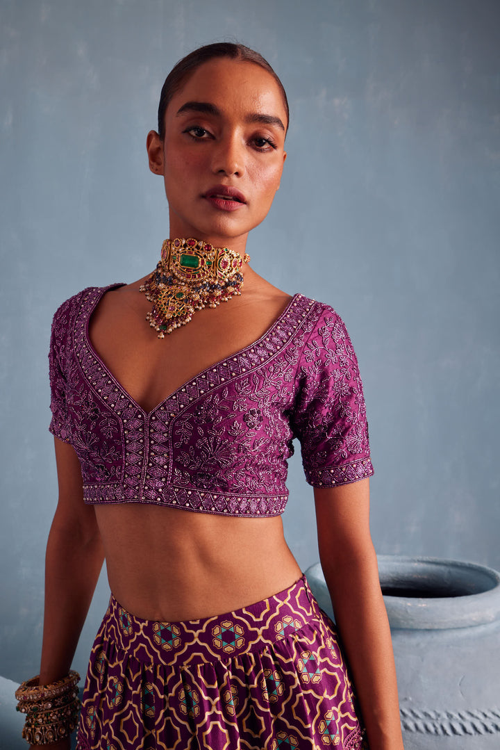 Royal Purple Lehenga Set